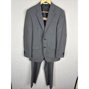 Arturo Calle Gray Suit Mens 38R Wool Blend 32X31 Pants Pinstripe